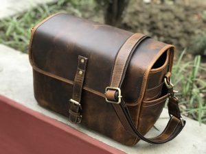 Zakara Leather Cross Body Camera Bag