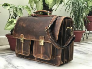 Zakara Leather Briefcase Bag