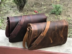 Zakara Leather Messenger Bag