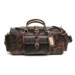 ladies leather weekend bag