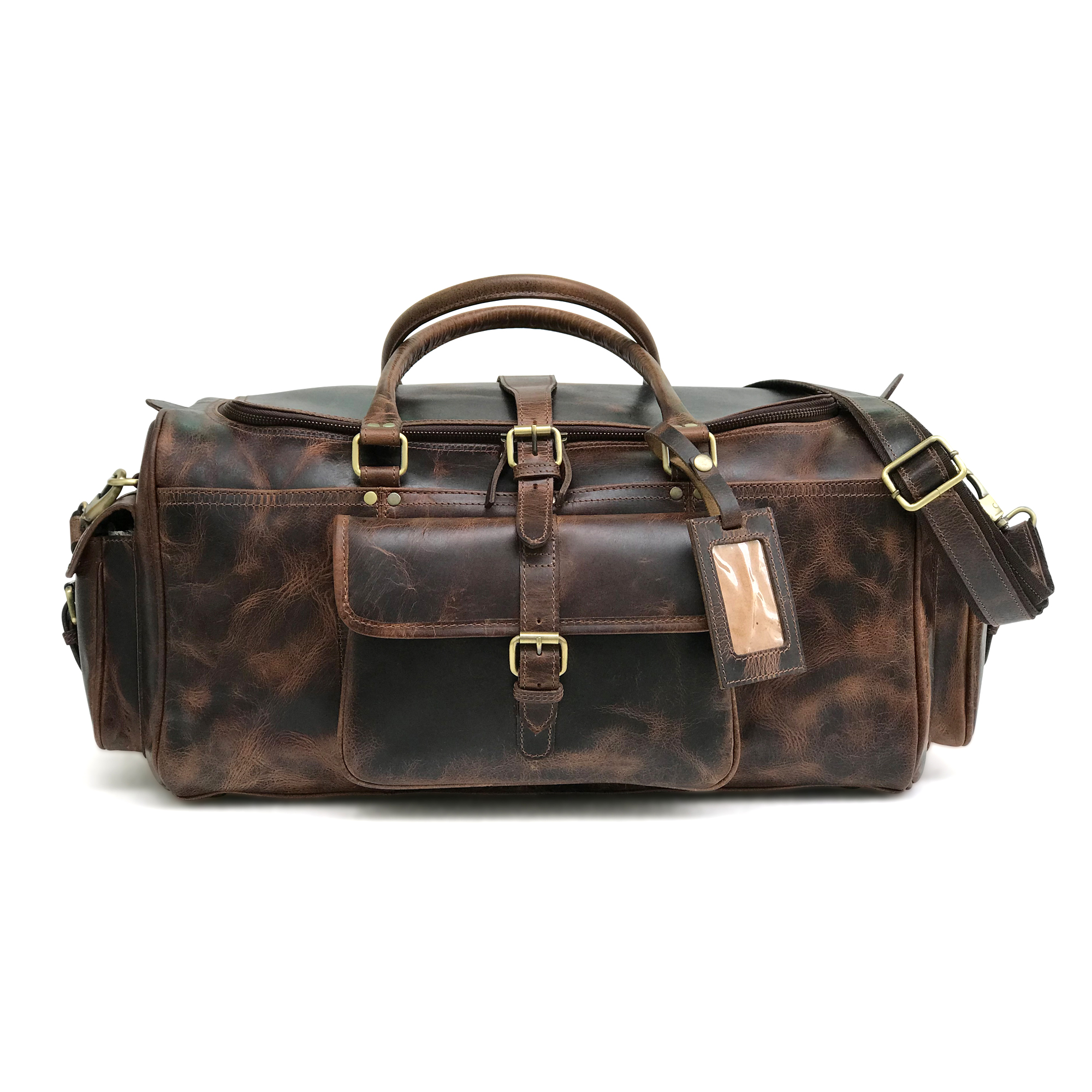 ladies leather weekend bag