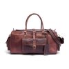 premium branded leather duffle bags