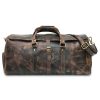 mens leather duffle bag with shoe compartment