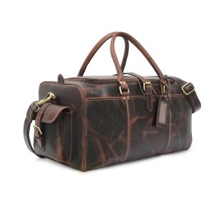 Leather travel bags for men