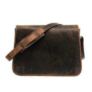Zakara Hunter Leather Messenger Bag