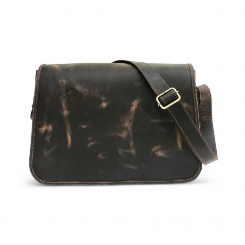 top leather messenger bag