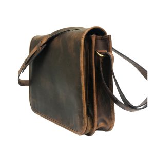 Zakara Leather Cross Body Messenger Bag