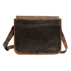 Zakara Leather Cross Body Messenger Bag