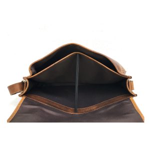 Zakara Leather Cross Body Messenger Bag