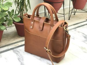 Zakara Leather Tote Bag