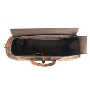 Hunter Brown Leather Weekender Bag