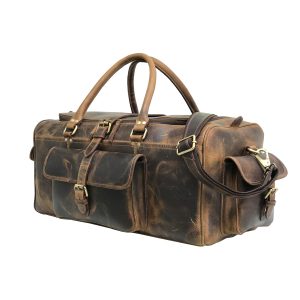 Zakara Leather Overnight Bag