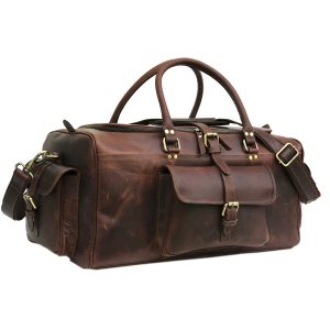 Zakara Leather Overnight Travel Bag