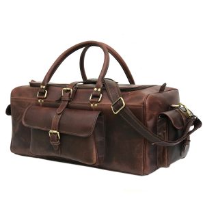 Zakara Leather Overnight Travel Bag