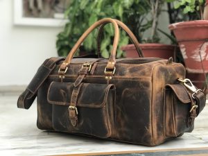 Zakara Leather Weekender Bag