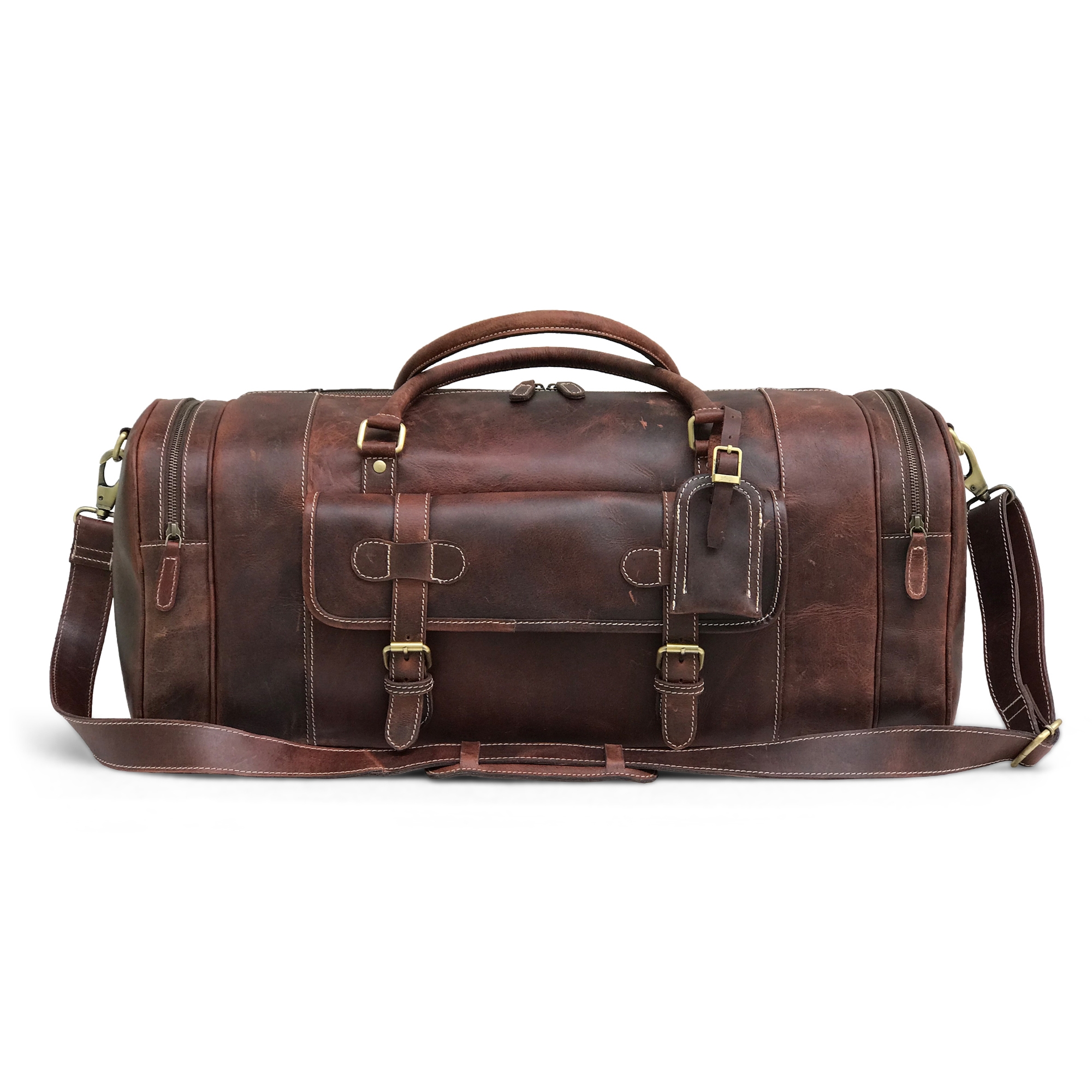 zakara leather overnight bag