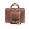 handmade leather laptop bag