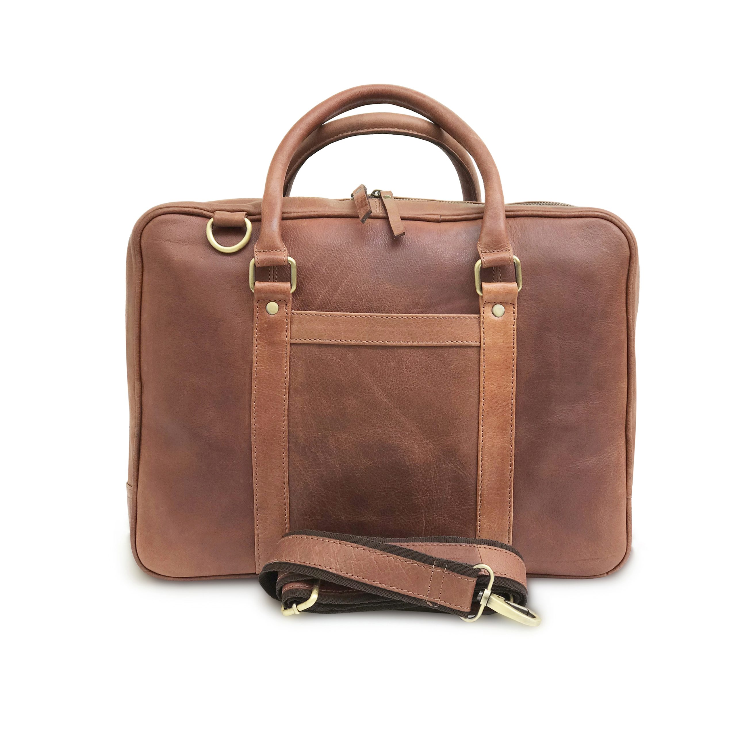 handmade leather laptop bag