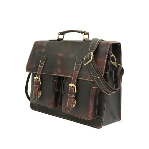 Zakara Leather Laptop Portfolio Bag