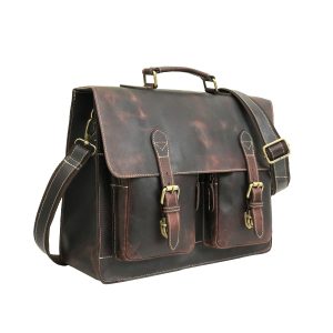 Zakara Leather Laptop Portfolio Bag