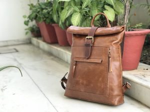 Zakara Unisex Leather Backpack