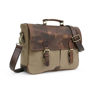 Green_Canvas_Leather_Messenger_Bag