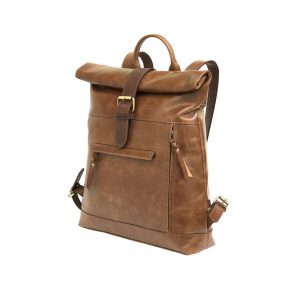 Zakara Leather Tracking Backpack