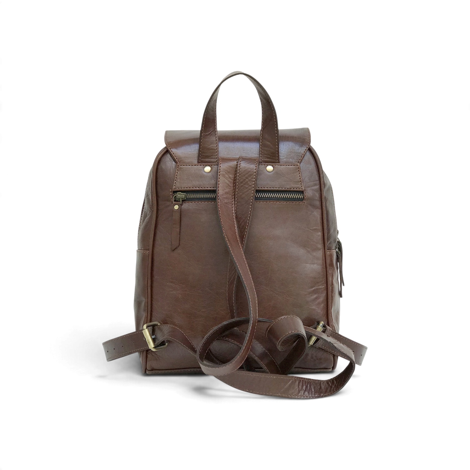 Leather Backpack for Laptop Carrier view 3