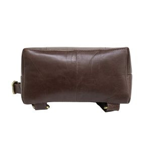 real leather backpack