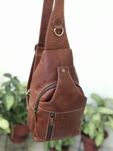 Zakara Leather Chest Bag