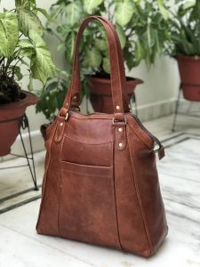 Zakara Leather Large Tote Bag