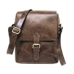 Zakara Leather Sling Satchel