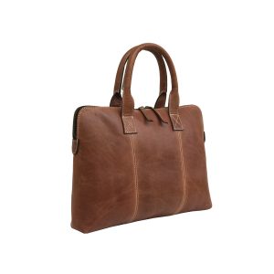 brown leather laptop bag