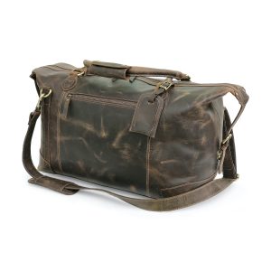 customized leather travel bag