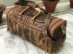 Leather Weekender Bag