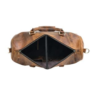 customized leather travel bag