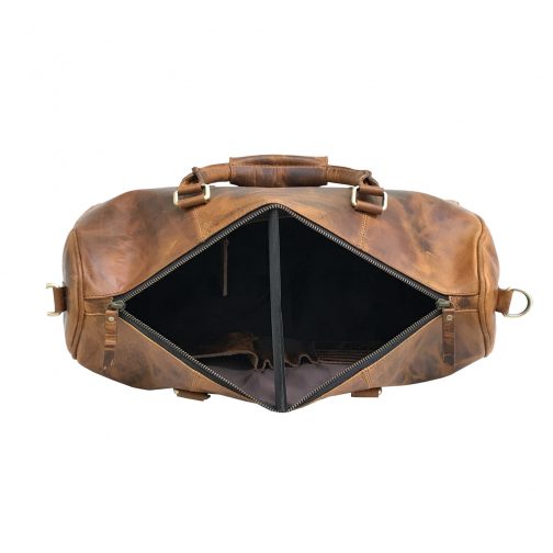 customized leather travel bag