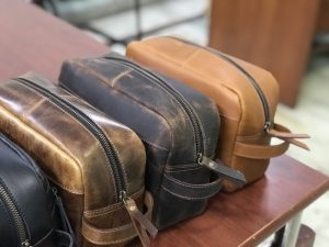 Genuine Leather Toiletry Bag