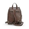 Personalized leather backpack