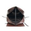 Full Grain Coffee Brown Leather Backpack