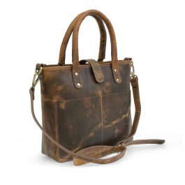 Distressed Leather Women’s Tote Bag