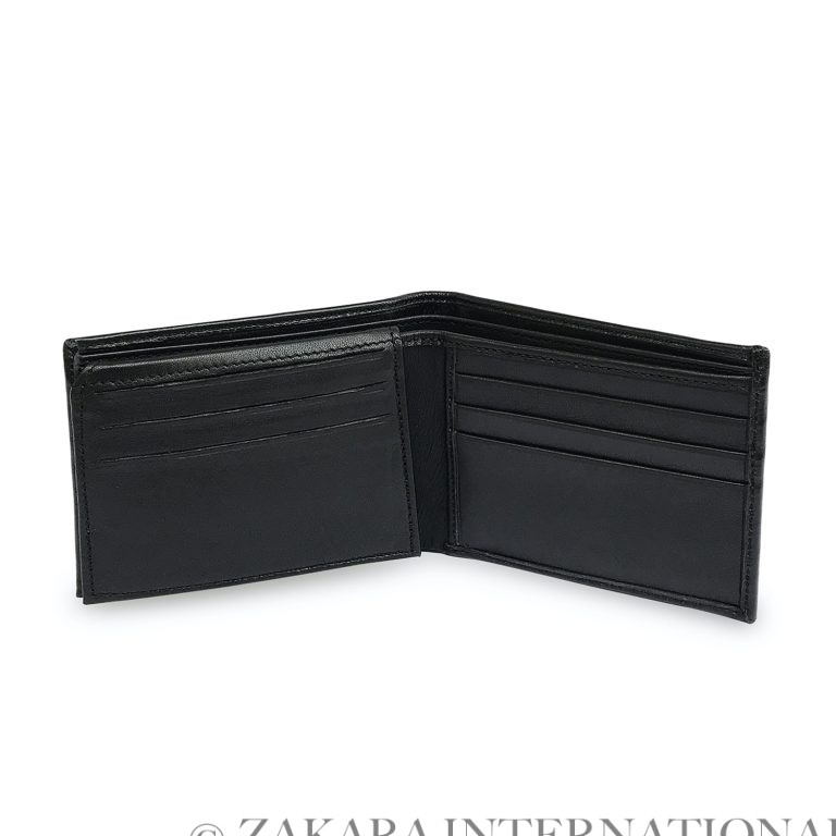 Flap Up Black Leather Wallet - leather wallets for men, black flap-up style
