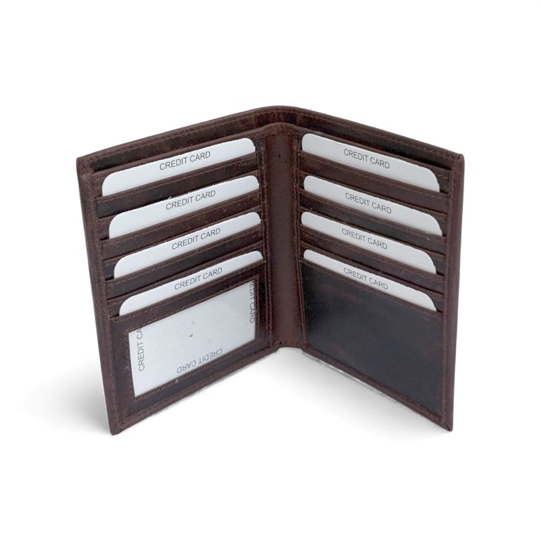 Hunter Leather Card Purse - leather wallets for men and women, hunter card purse