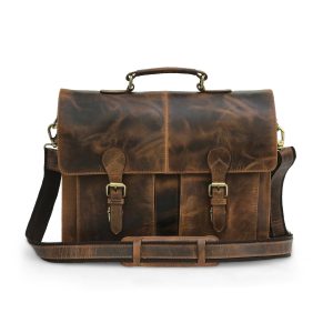 leather messenger laptop bag