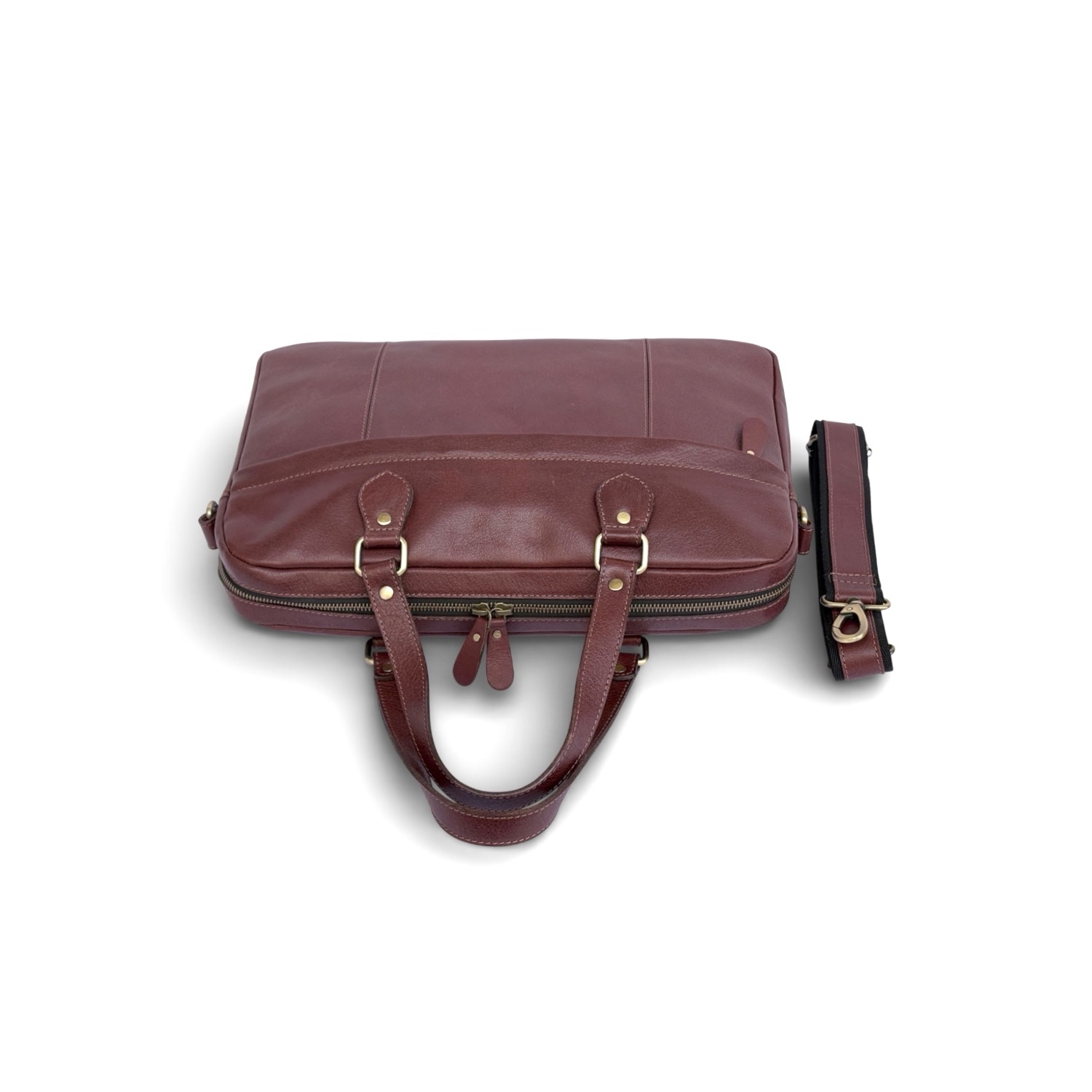 Women Leather Laptop Bag view 4