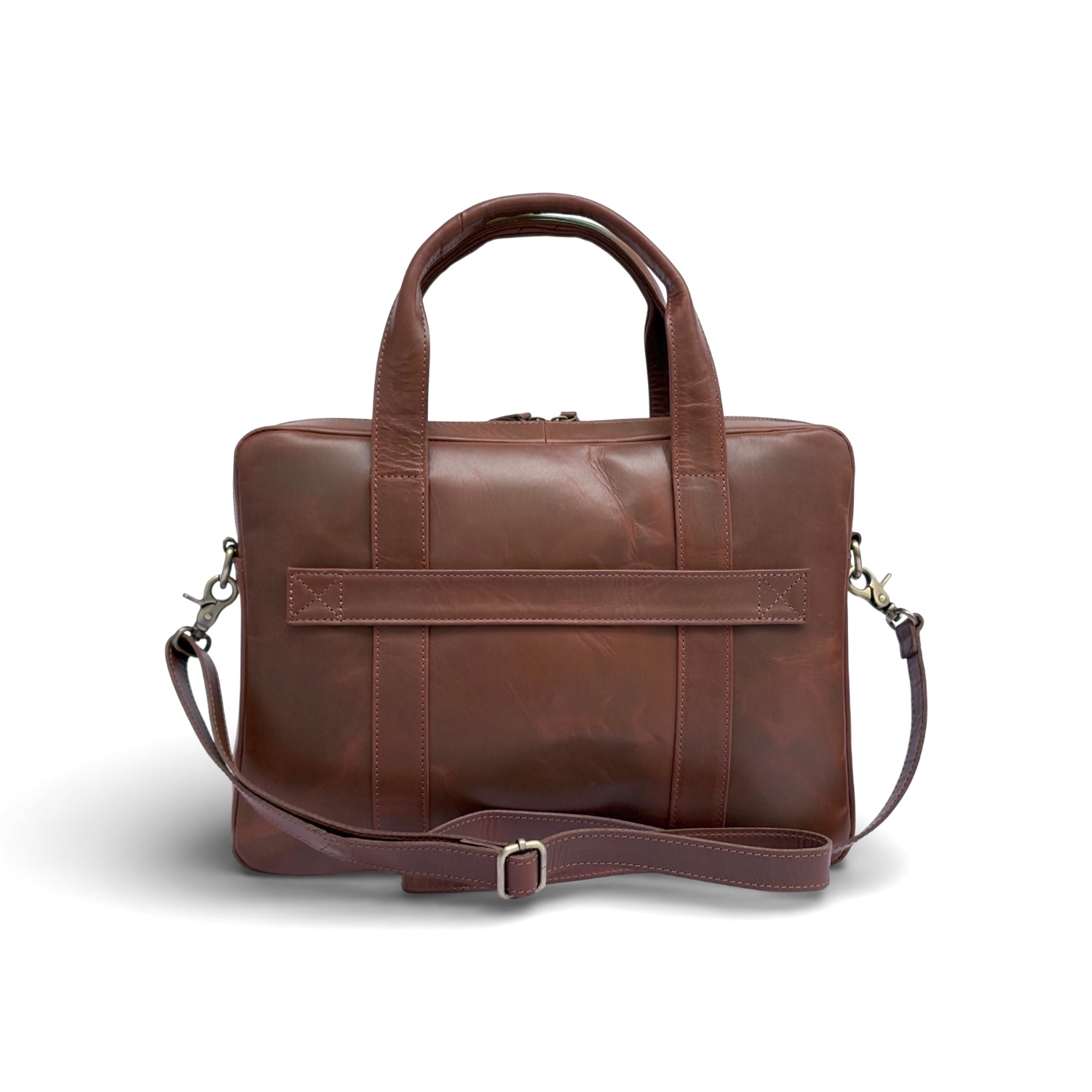 Cow Hide Leather Laptop Bag for Men view 8