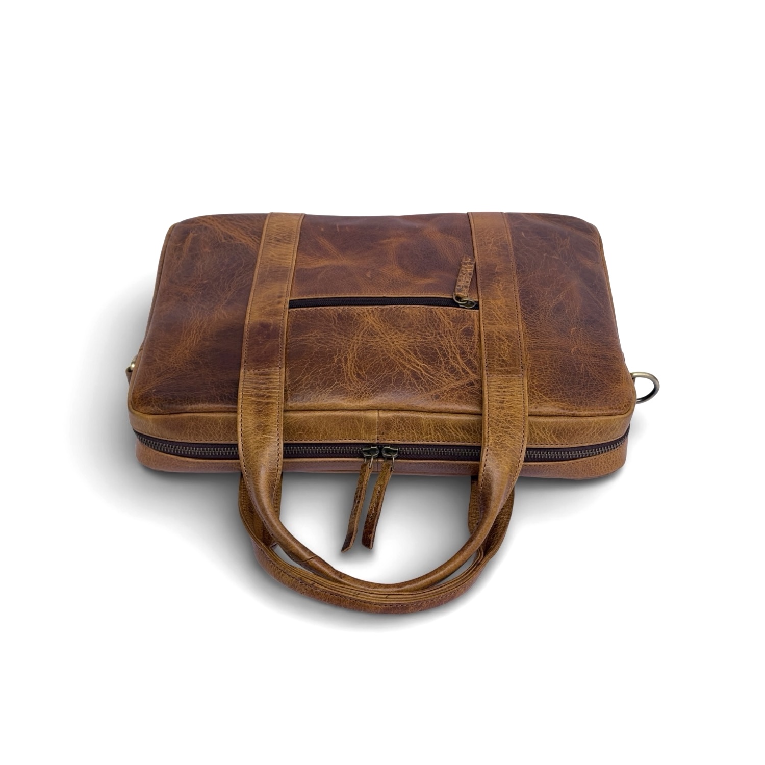 Cow Hide Leather Laptop Bag for Men view 11