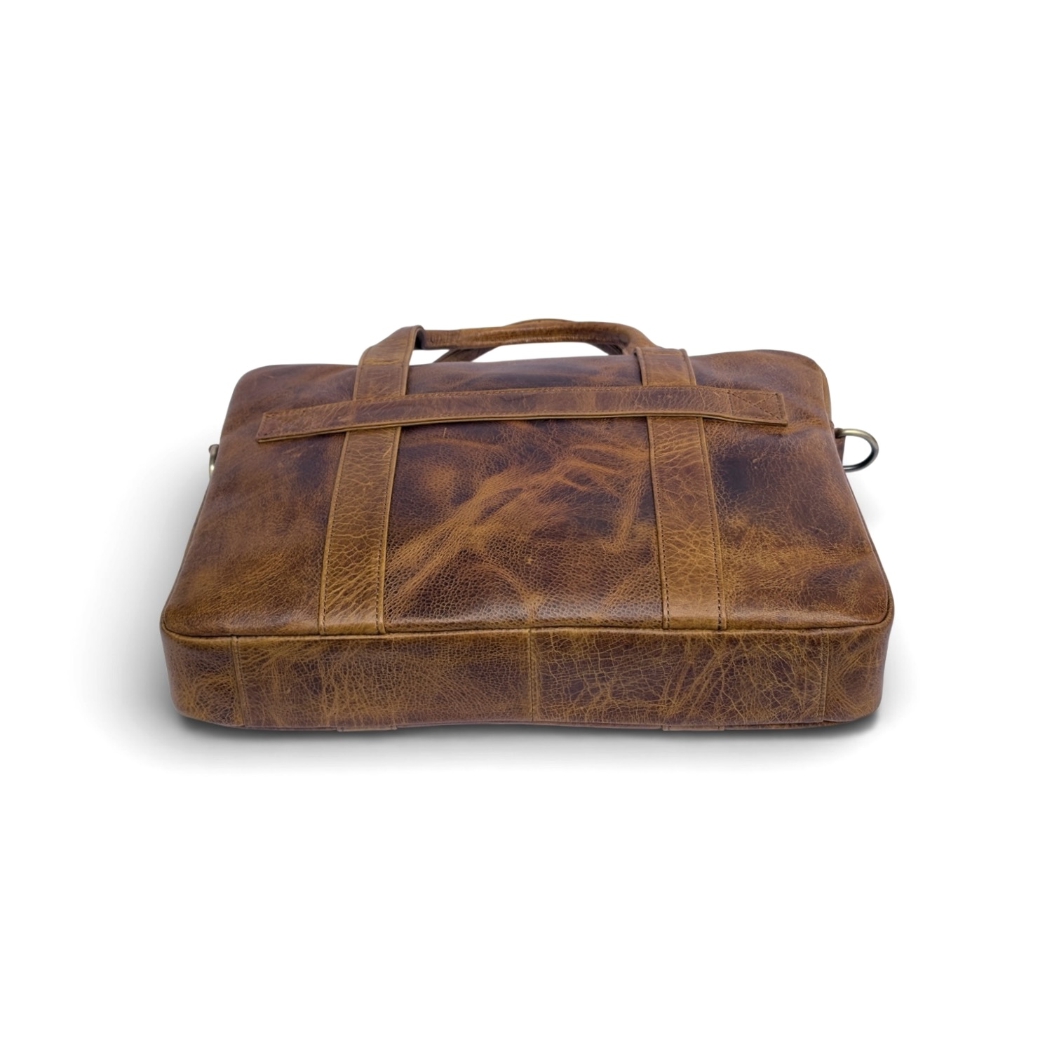 Cow Hide Leather Laptop Bag for Men view 10