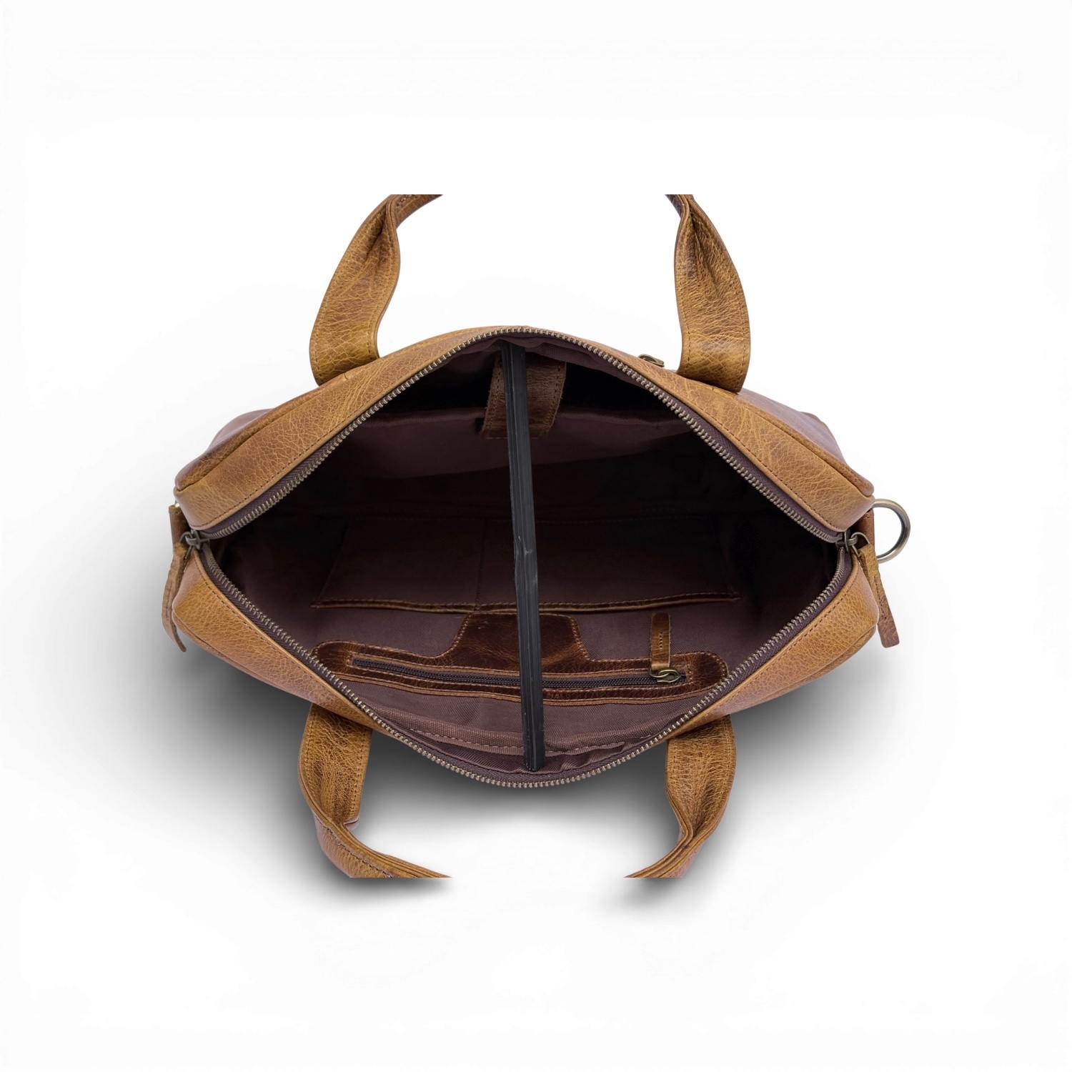 Cow Hide Leather Laptop Bag for Men view 12