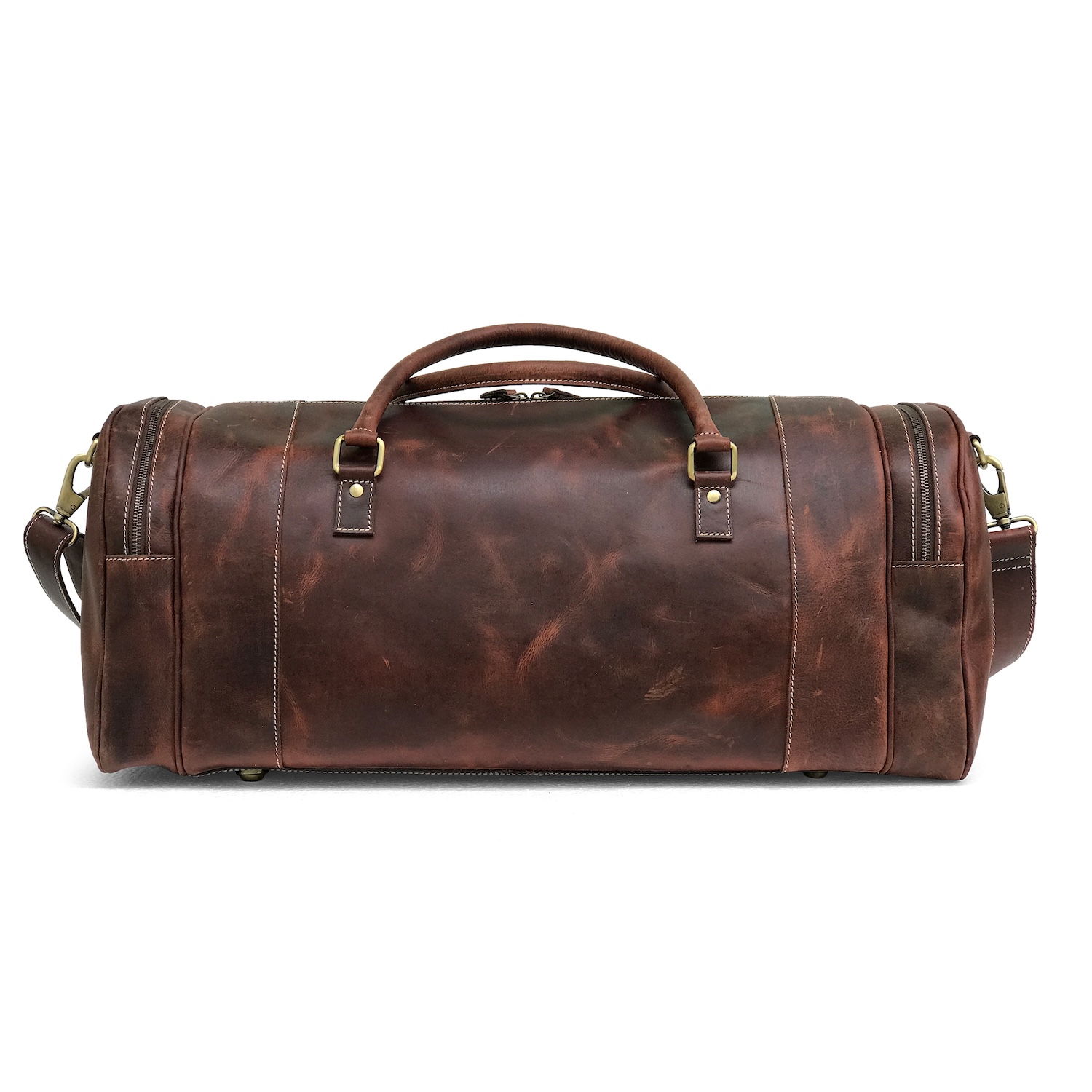 Full Grain Leather Overnight Bag Mens view 3